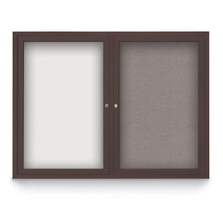 United Visual Products Corkboard, Amethyst /Black, 24" x 36" UV415I-BLACK-AMETHY